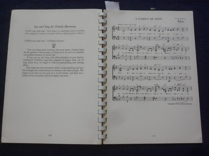 1967 SAY AND SING YOUR WAY TO SUCCESSFUL LIVING - INSCRIBED BY CARMEN - J 9797