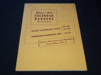1955 BEAUX-ART HANGERS CALENDAR SALESMAN SAMPLE SHEETS BOOK - C 14