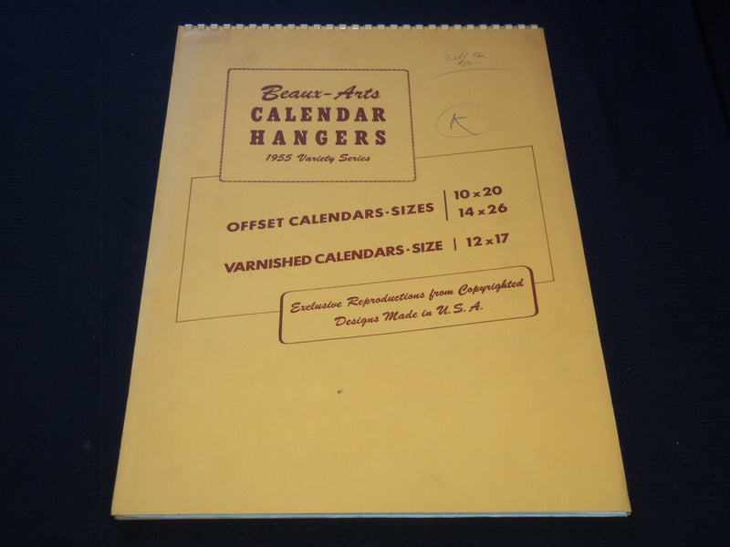 1955 BEAUX-ART HANGERS CALENDAR SALESMAN SAMPLE SHEETS BOOK - C 14