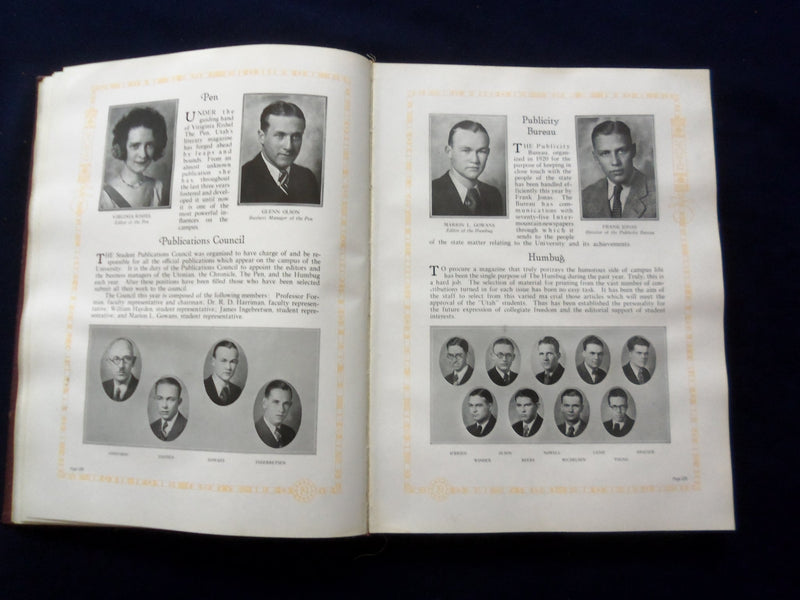 1929 THE UTONIAN UNIVERSITY OF UTAH YEARBOOK - SALT LAKE CITY, UTAH - YB 3123