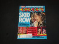 1990 JANUARY 31 CIRCUS MAGAZINE - SKID ROW COVER - PHOTOS - SP 7627