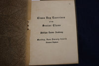 1918 PHILIPS EXETER ACADEMY CLASS DAY EXERCISES SOFTCOVER BOOK - K 1349