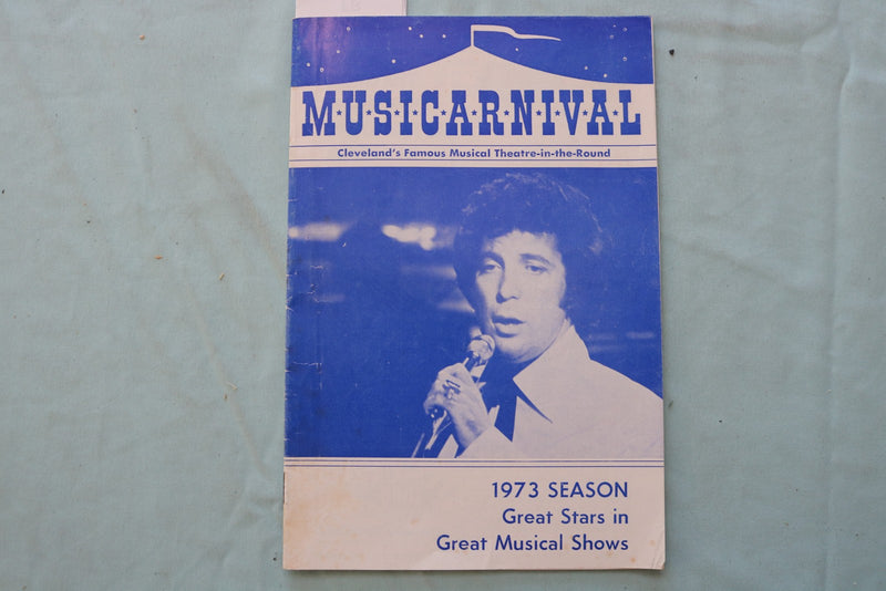 1973 TOM JONES MUSICARNIVAL PROGRAM - CLEVELAND, OHIO - K 3315
