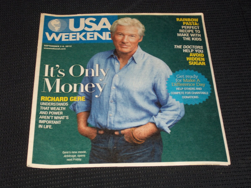 2012 SEPTEMBER 7 USA WEEKEND MAGAZINE - RICHARD GERE COVER - E 4991