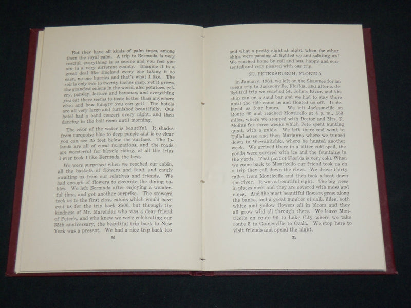 1941 THROUGH MY GARDEN OF MEMORIES BOOK INSCRIBED BY MARY FITZHENRY - KD 6035