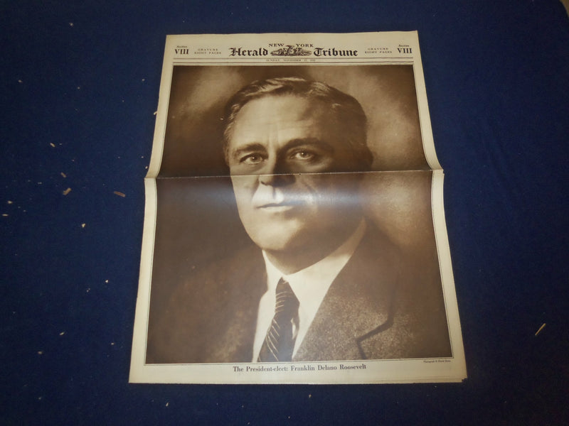 1932 NOV 13 NEW YORK HERALD TRIBUNE GRAVURE SECTION-PRES.-ELECT ROOSEVELT-NP4995