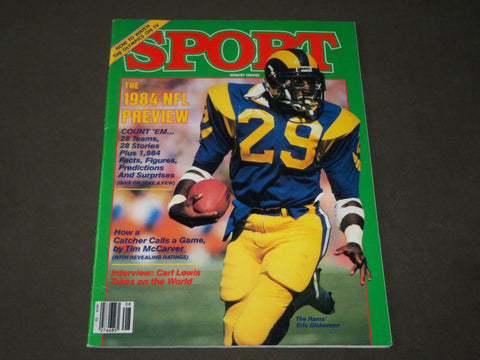 1984 AUGUST SPORT MAGAZINE - ERIC DICKERSON COVER - CW 334