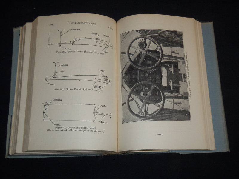 1936 SIMPLE AERODYNAMICS AND AIRPLANE BOOK B CARTER - 4TH EDITION - KD 4351Y