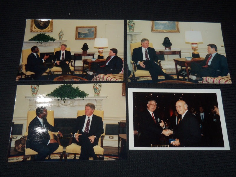F. W. DE KLERK - MANDELA - CLINTON - CANDID PHOTOS - 51 TOTAL PHOTOS - #15