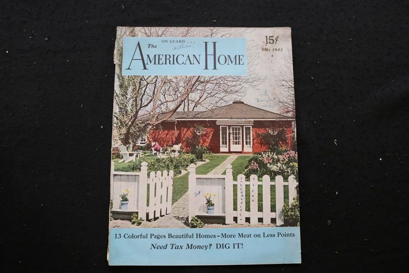 1943 MAY THE AMERICAN HOME MAGAZINE - BEAUTIFUL HOMES COVER - E 10125