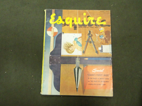 1950 APRIL ESQUIRE MAGAZINE - NICE ILLUSTRATIONS, COVER AND ADS - ST 2765