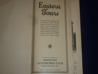 1926 EASTERN TOURS KEYSTONE AUTO CLUB PHILADELPHIA PA GUIDE W/ MAP - J 1878