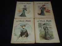 1904 LA VRAIE MODE FRENCH FASHION MAGAZINE LOT OF 22 ISSUES - O 3442F