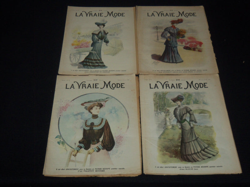 1904 LA VRAIE MODE FRENCH FASHION MAGAZINE LOT OF 22 ISSUES - O 3442F