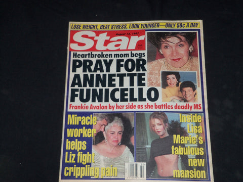 1997 AUGUST 12 STAR MAGAZINE - PRAY FOR ANNETTE FUNICELLO COVER - B 467