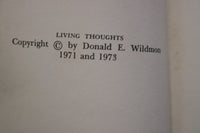 1975 LIVING THOUGHTS HARDCOVER BOOK WRITTEN & SIGNED BY DONALD WILDMON - K 3331