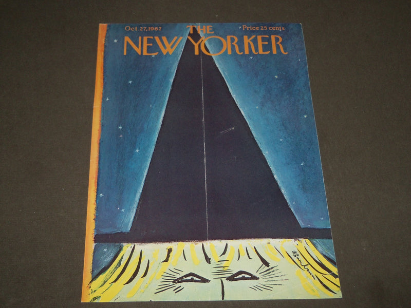 1962 OCTOBER 27 NEW YORKER MAGAZINE FRONT COVER ONLY - GREAT ART FOR FRAMING
