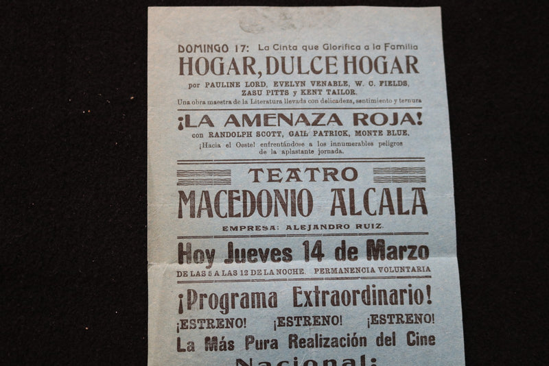 1930'S SPANISH MOVIE ANNOUNCEMENTS - LOT OF 3 - K 2857