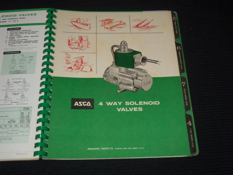 1950'S AUTOMATIC SWITCH CO. SOLENOID VALVES CATALOG NO. 26 -NEW JERSEY- KD 3912R