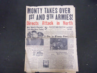 1945 JAN 5 NEW YORK JOURNAL AMERICAN - MONTY TAKES OVER 1ST & 9TH ARMIES-NP 2291