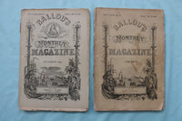 1878-1886 BALLOU'S MONTHLY MAGAZINE - LOT OF 14 - O 3977