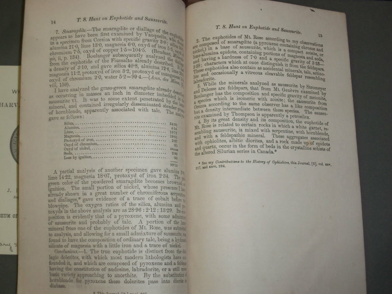 1859 CONTRIBUTIONS TO THE HISTORY OF EUPHOTIDE AND SAUSSURITE - J 4986