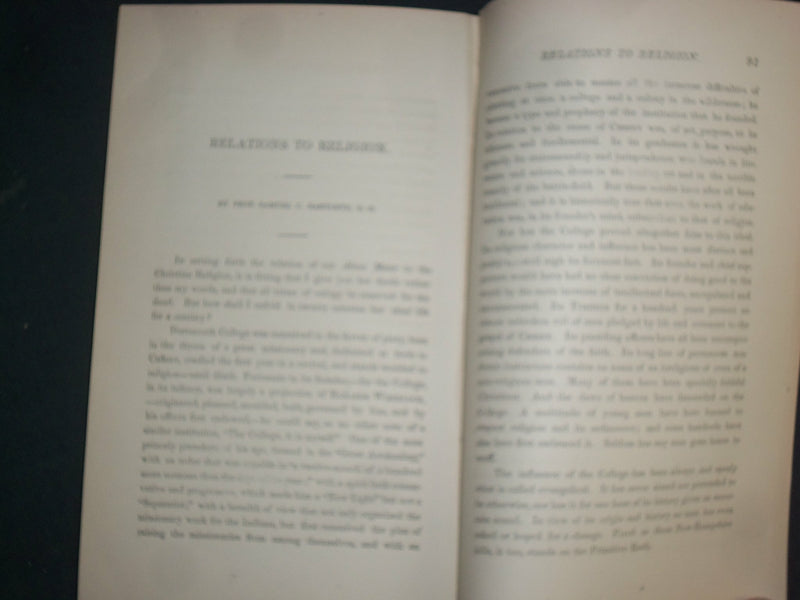 1869 DARTMOUTH COLLEGE CENTENNIAL CELEBRATION - J 4393