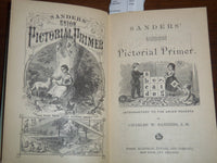 1866 THE UNION PICTORIAL PRIMER BOOK BY CHARLES SANDERS - K 1295