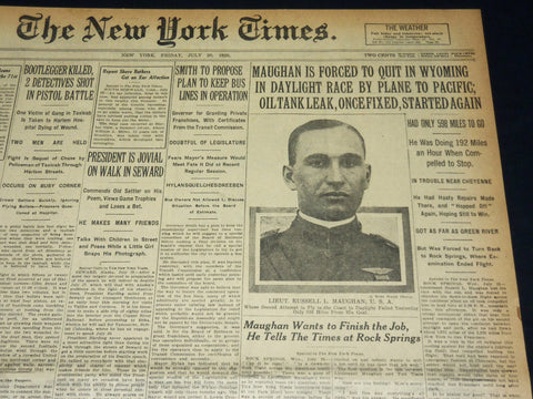 1923 JULY 20 NEW YORK TIMES - MAUGHAN FORCED TO QUIT IN WYOMING - NT 7759