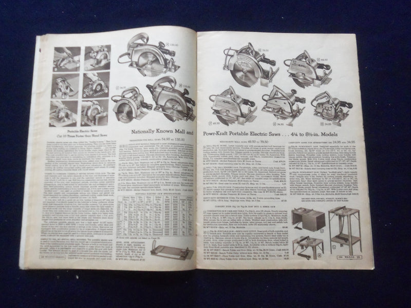 1954-1955 MONTGOMERY WARD POWR-KRAFT POWER TOOL CATALOG - J 8486
