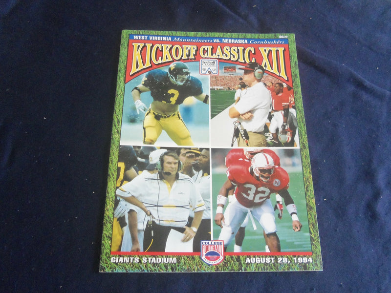 1994 AUG 28 KICKOFF CLASSIC XII PROGRAM - WEST VIRGINIA VS NEBRASKA - SP 1218S
