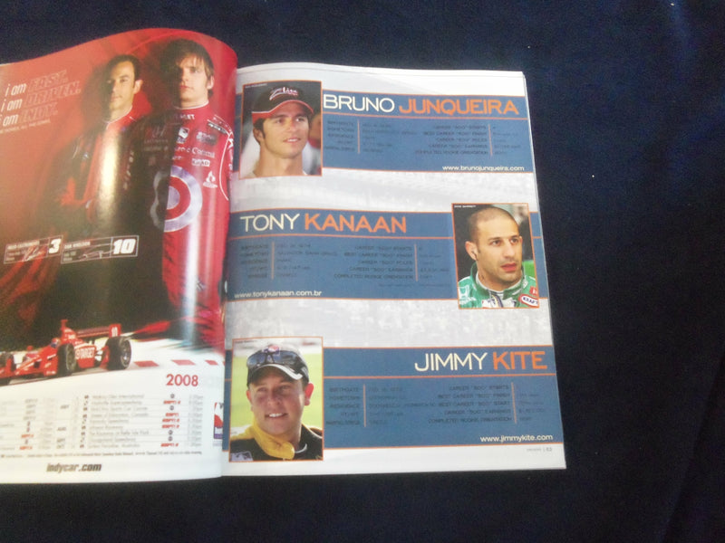 2008 MAY 25 92ND INDIANAPOLIS 500 RACING PROGRAM - GREAT PHOTOS - SP 6599R