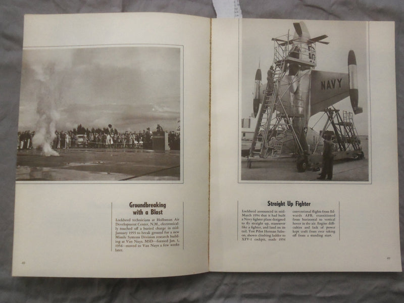 1969 DAYS OF TRIAL AND TRIUMPH SOFTCOVER BOOK -LOCKHEED PICTORIAL HISTORY- K 268