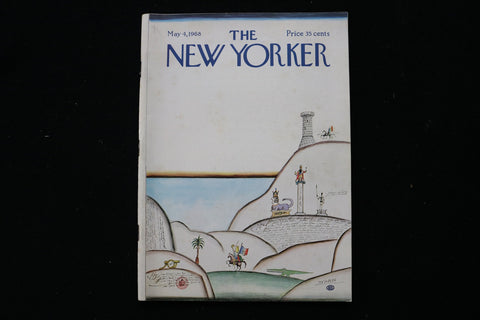 1968 MAY 4 NEW YORKER MAGAZINE - GREAT ILLUSTRATED COVER - NY 2753