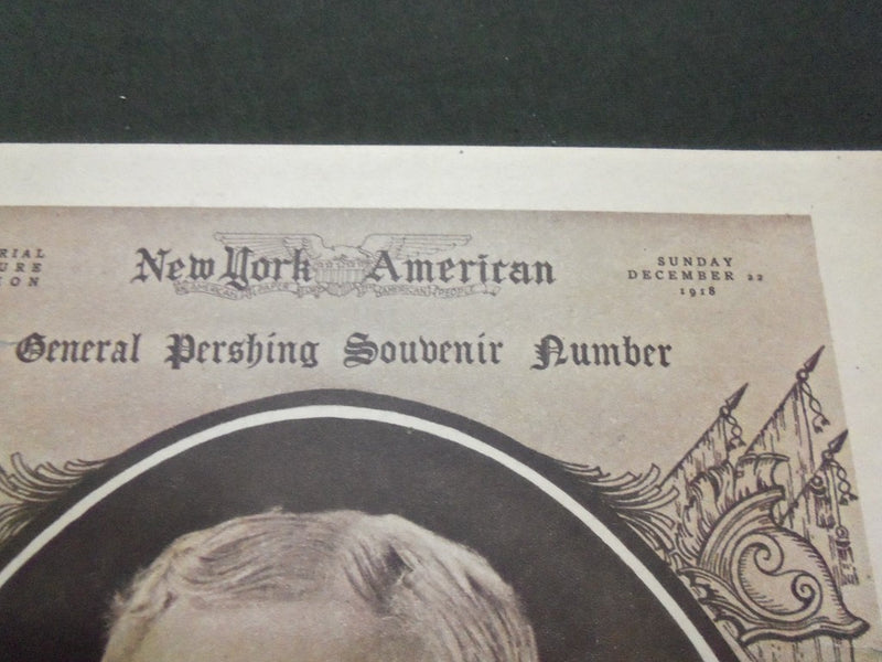 1918 DEC 22 NY AMERICAN NEWSPAPER GRAVURE SECTION - GENERAL PERSHING - NP 1608