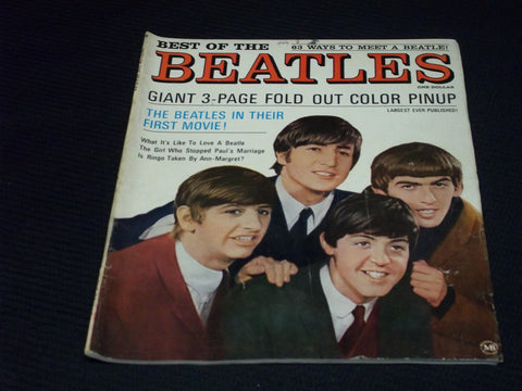 1964 BEST OF THE BEATLES MAGAZINE - THE BEATLES FRONT COVER - E 16088