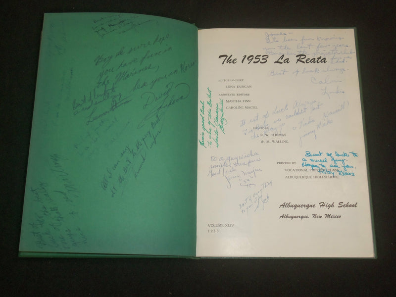 1953 ALBUQUERQUE HIGH SCHOOL YEARBOOK - ALBUQUERQUE, NEW MEXICO - YB 2218