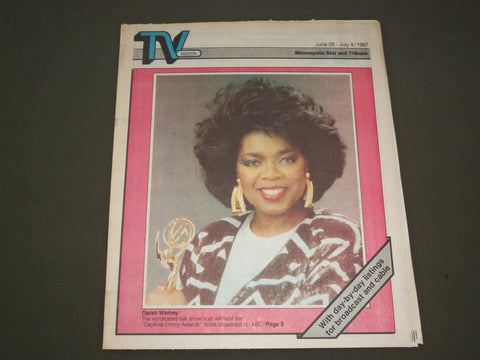 1987 JUNE 28 - JULY 4 MINNEAPOLIS STAR TRIBUNE MAGAZINE - OPRAH WINFREY -SP 9789