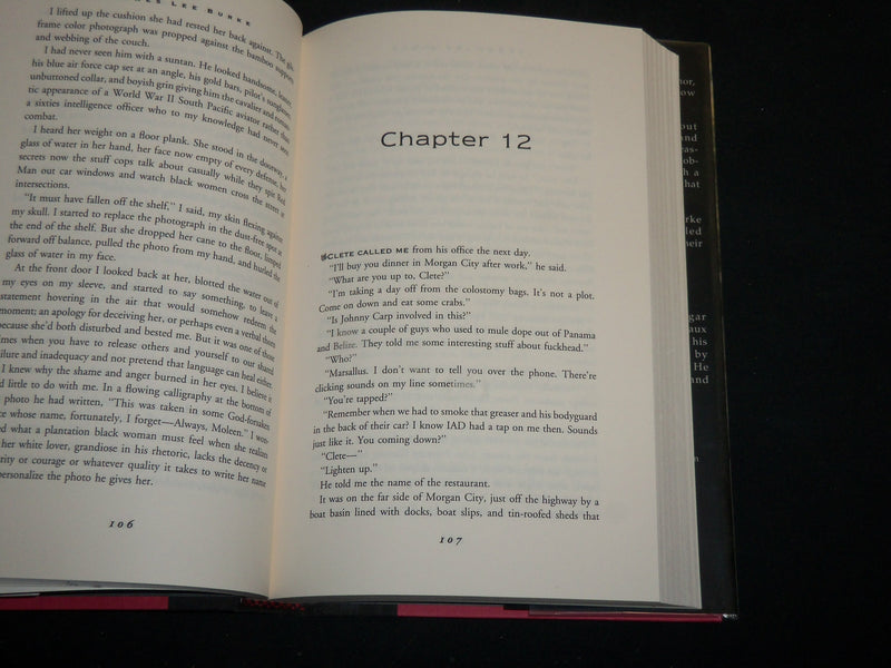 1995 BURNING ANGLE BOOK SIGNED BY JAMES LEE BRURKE - FIRST EDITION - KD 7245