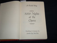 1972 5,000 NIGHTS AT THE OPERA HARDCOVER BOOK BY SIR RUDOLF BING - KD 7990