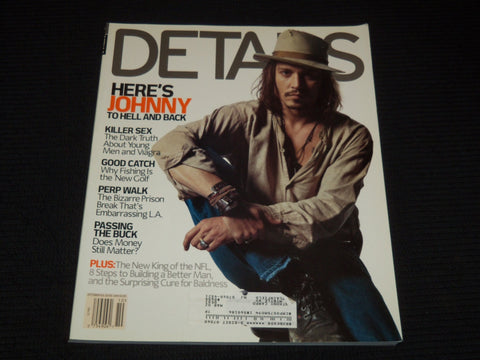 2001 OCTOBER DETAILS MAGAZINE - JOHNNY DEPP COVER - E 12580
