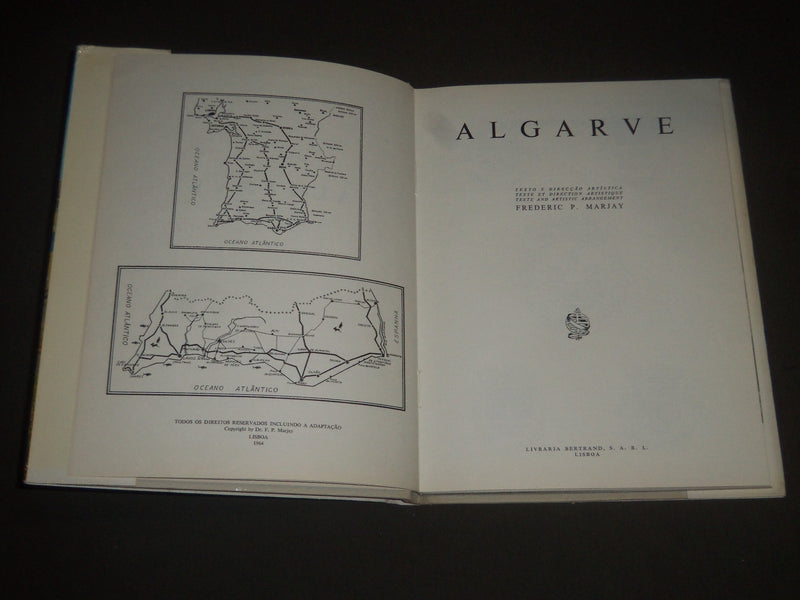 1964 ALGARVE BY FREDERIC P. MARJAY HARDCOVER BOOK - I 746