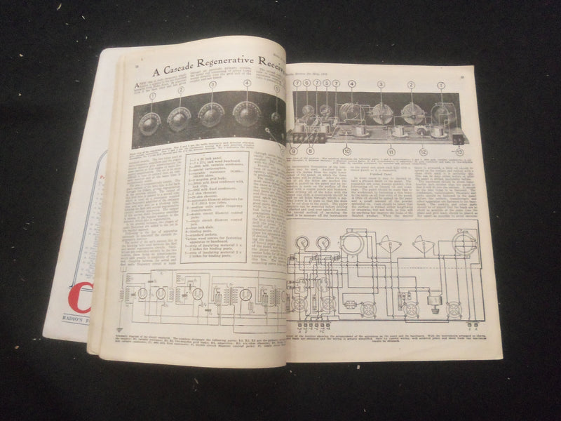 1925 MAY RADIO REVIEW MAGAZINE - VOLUME 1, NUMBER 1 - B 433X
