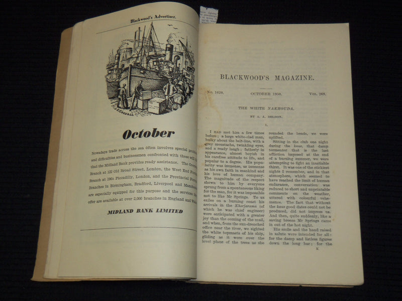 1950-1951 BLACKWOOD'S MAGAZINE LOT OF 4 ISSUES - WR 55L