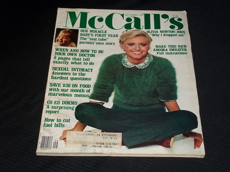 1979 SEPTEMBER MCCALL'S MAGAZINE - OLIVIA NEWTON-JOHN FRONT COVER - E 736