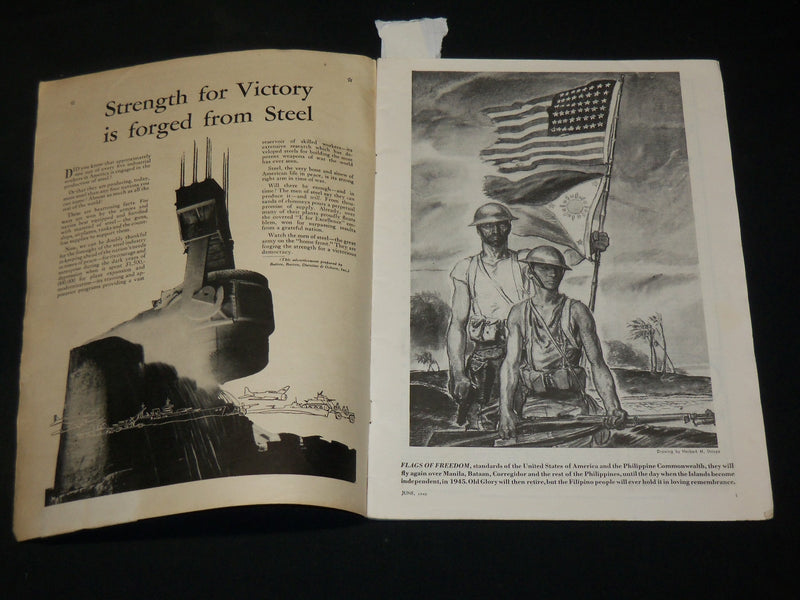 1942 JUNE THE AMERICAN LEGION MAGAZINE - WWII COVER - J 6096