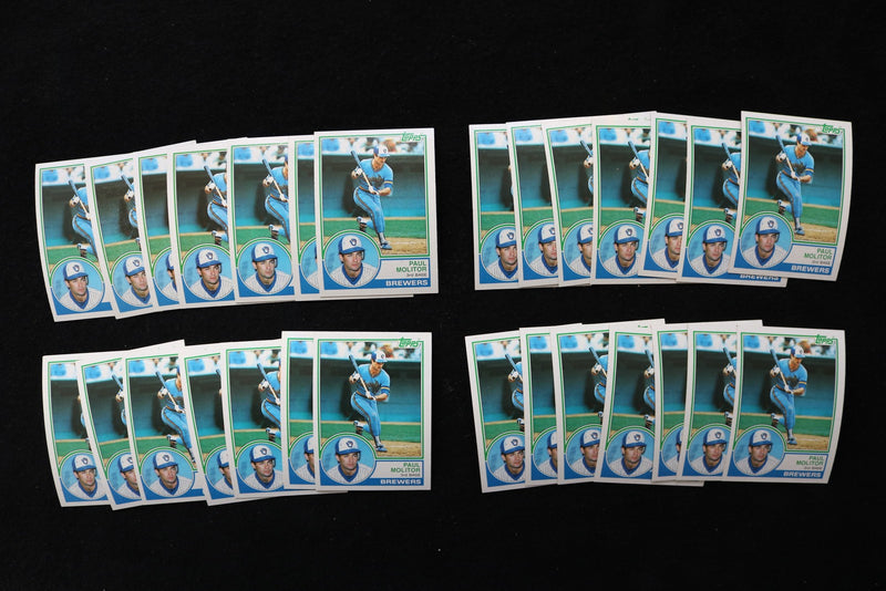 PAUL MOLITOR 1983 TOPPS BASEBALL CARDS - #630 - NM-MT - LOT OF 28 - #227