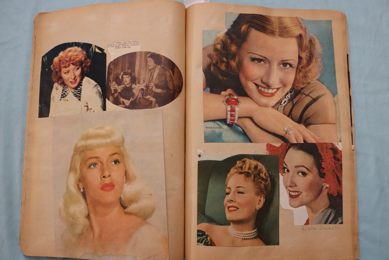 1930'S-1940'S MOVIE STAR SCRAPBOOK - LOADED - E 26493