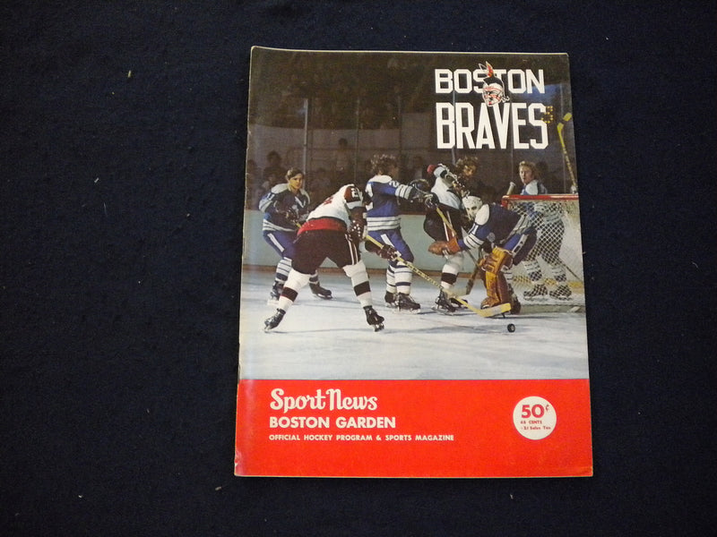 1972-1973 BOSTON BRAVES AHL HOCKEY PROGRAM - SP 3624I
