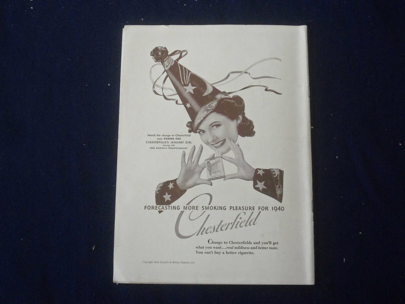 1940 JAN 1 PLAYBILL PROGRAM - THE PHILADELPHIA STORY - HEPBURN - COTTON - J 6473